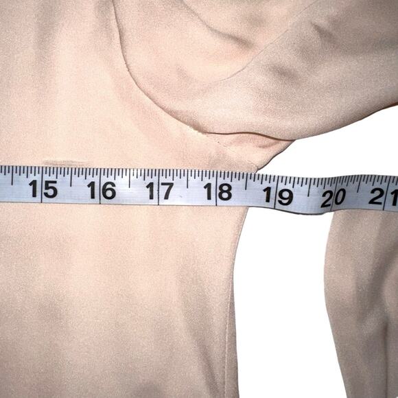 L’AGENCE V-Neck Long Sleeve Blush Pink Silk Blouse 0 - Picture 5 of 7